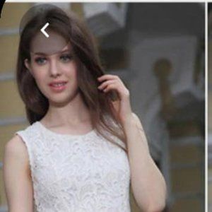 Beautiful white blouse with lace